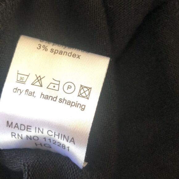 NEW Heart Black MIDI Sweater Dress with Hood NWT - Picture 7 of 10